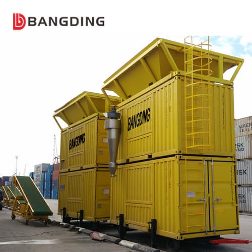 port movable containerized weighing and bagging machine
